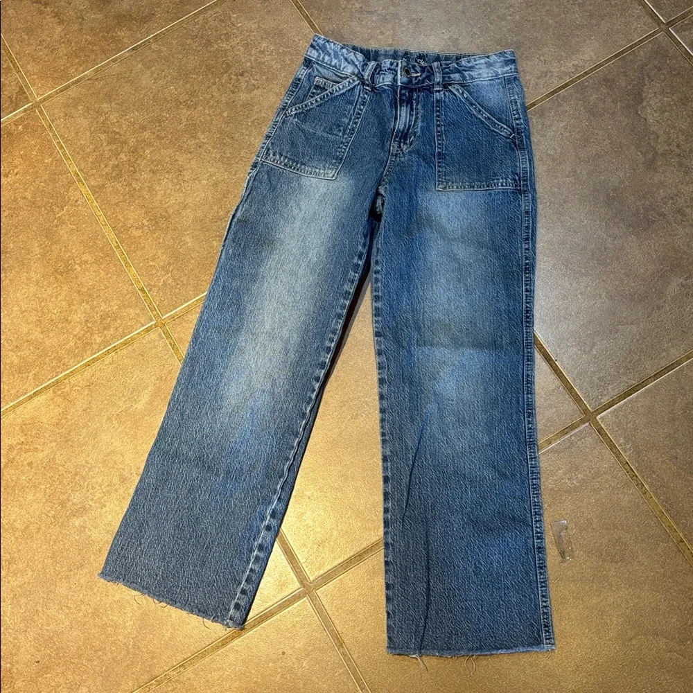 Girls Wide Leg Jeans 3! Size  youth 8